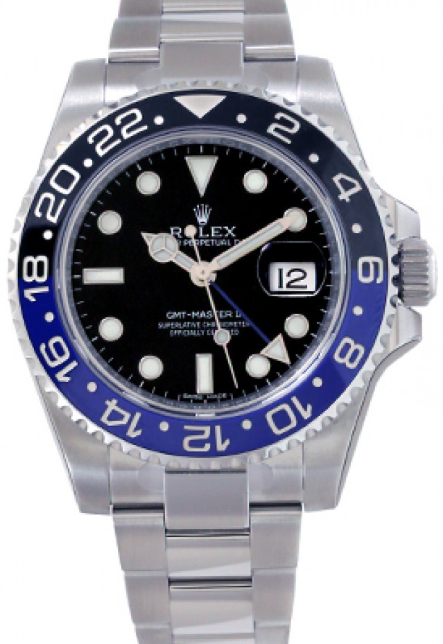 Rolex GMT-Master II 116710 BLNR Steel Batman Blue & Black Bezel